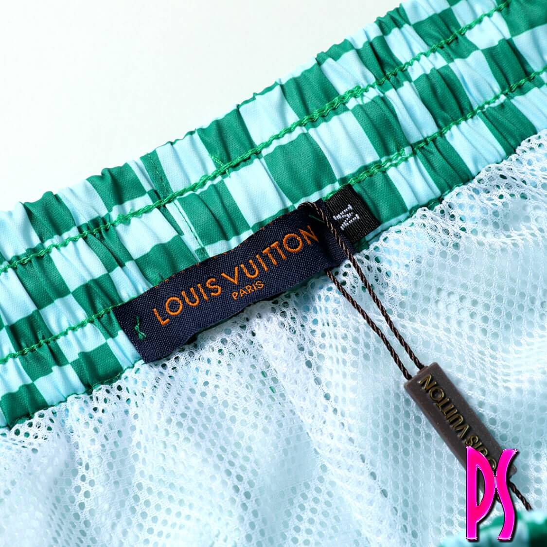 Louis Vuitton Plaid Designer Swim Shorts