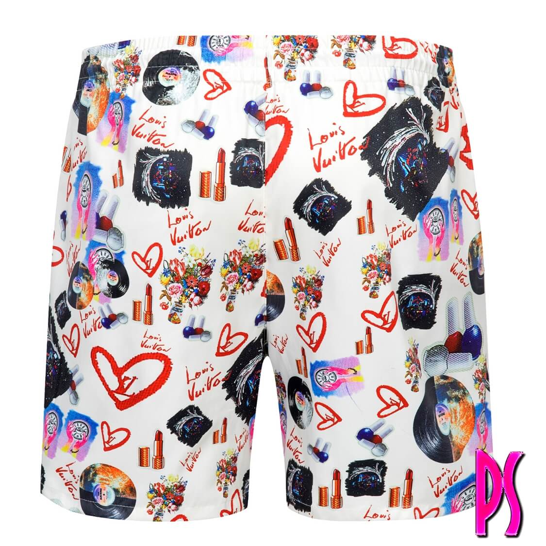 Louis Vuitton Record Print Swim Shorts