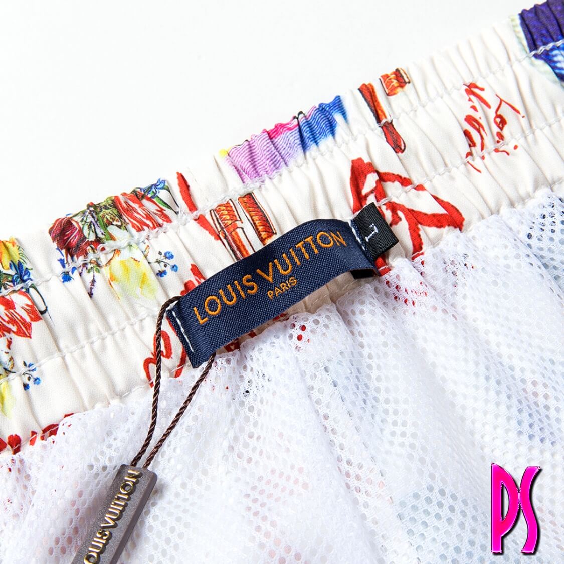 Louis Vuitton Record Print Swim Shorts