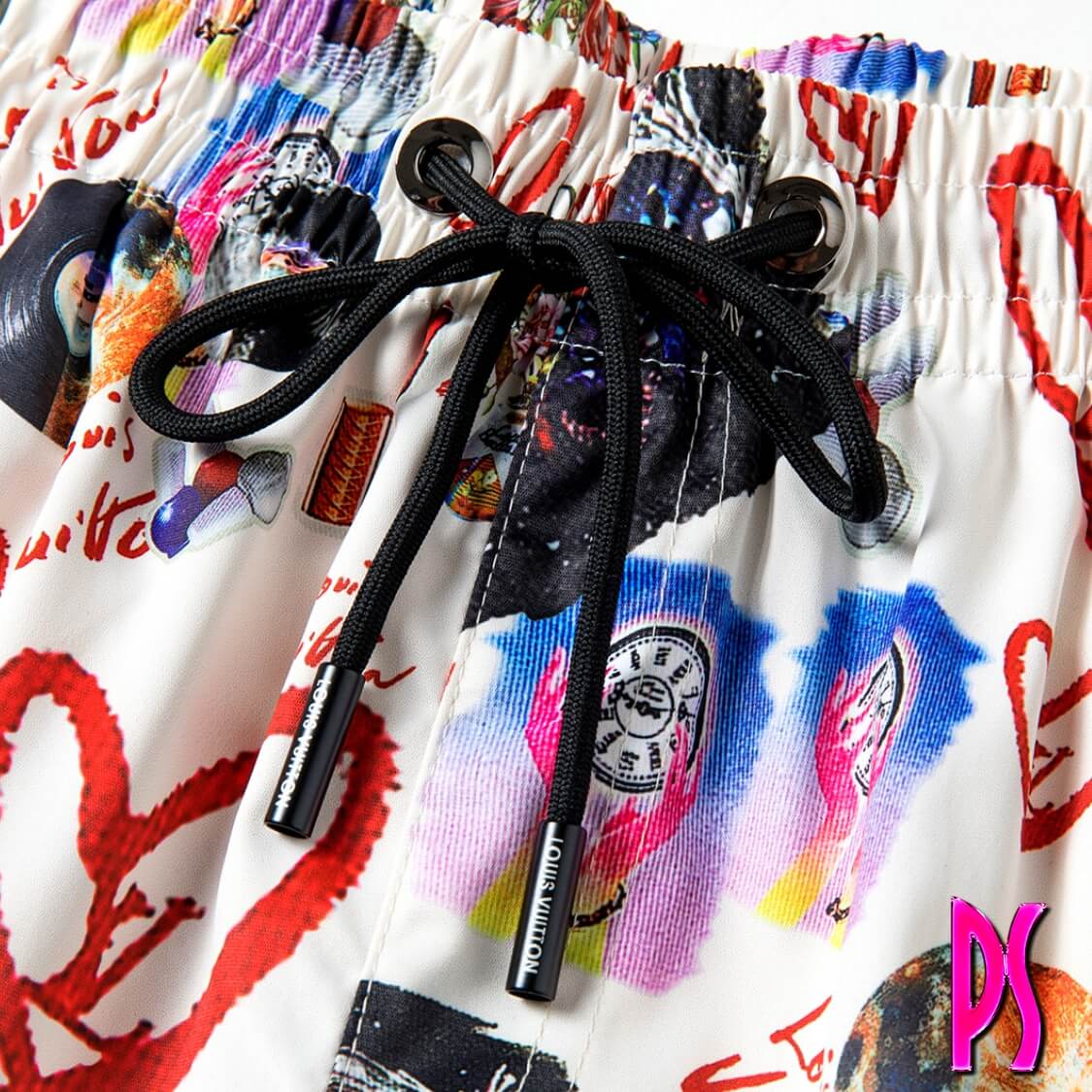 Louis Vuitton Record Print Swim Shorts