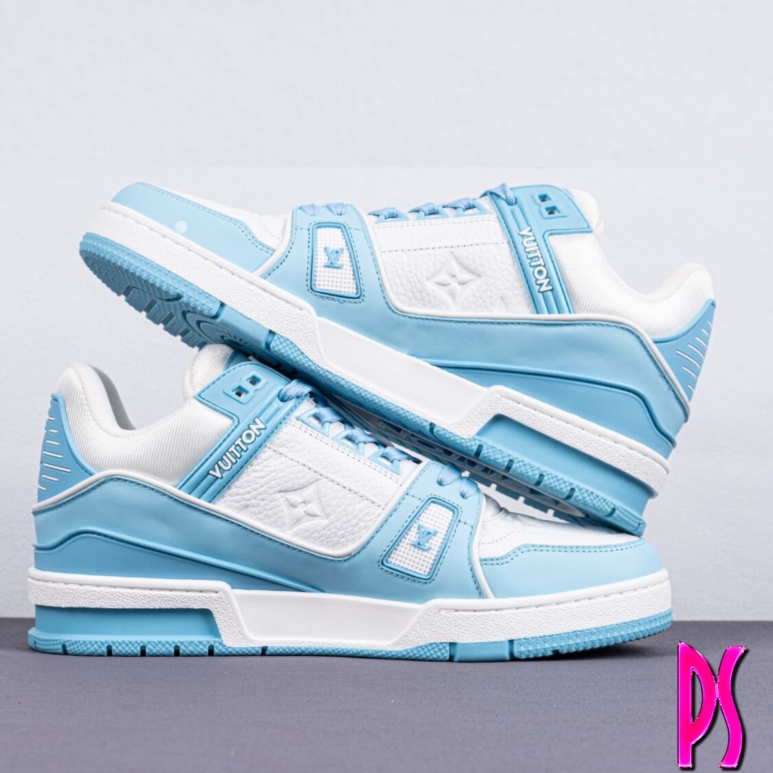 Louis Vuitton Trainer Sneaker Sky Blue