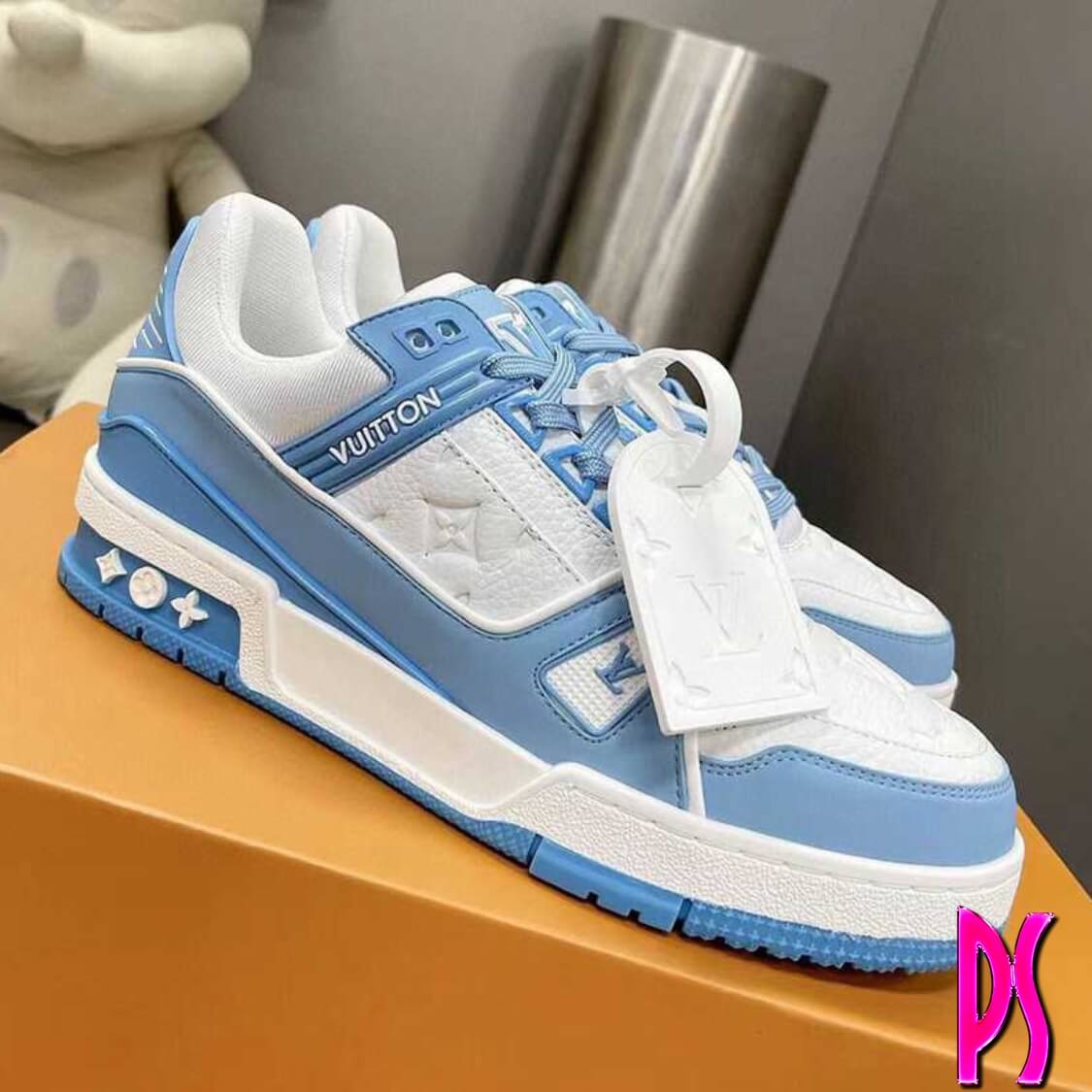Louis Vuitton Trainer Sneaker Sky Blue