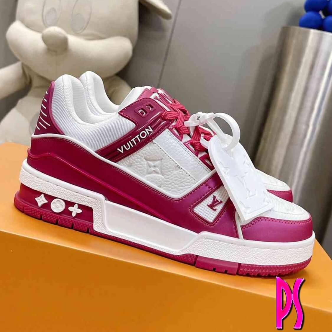 Louis Vuitton Trainer Sneaker Fuchsia