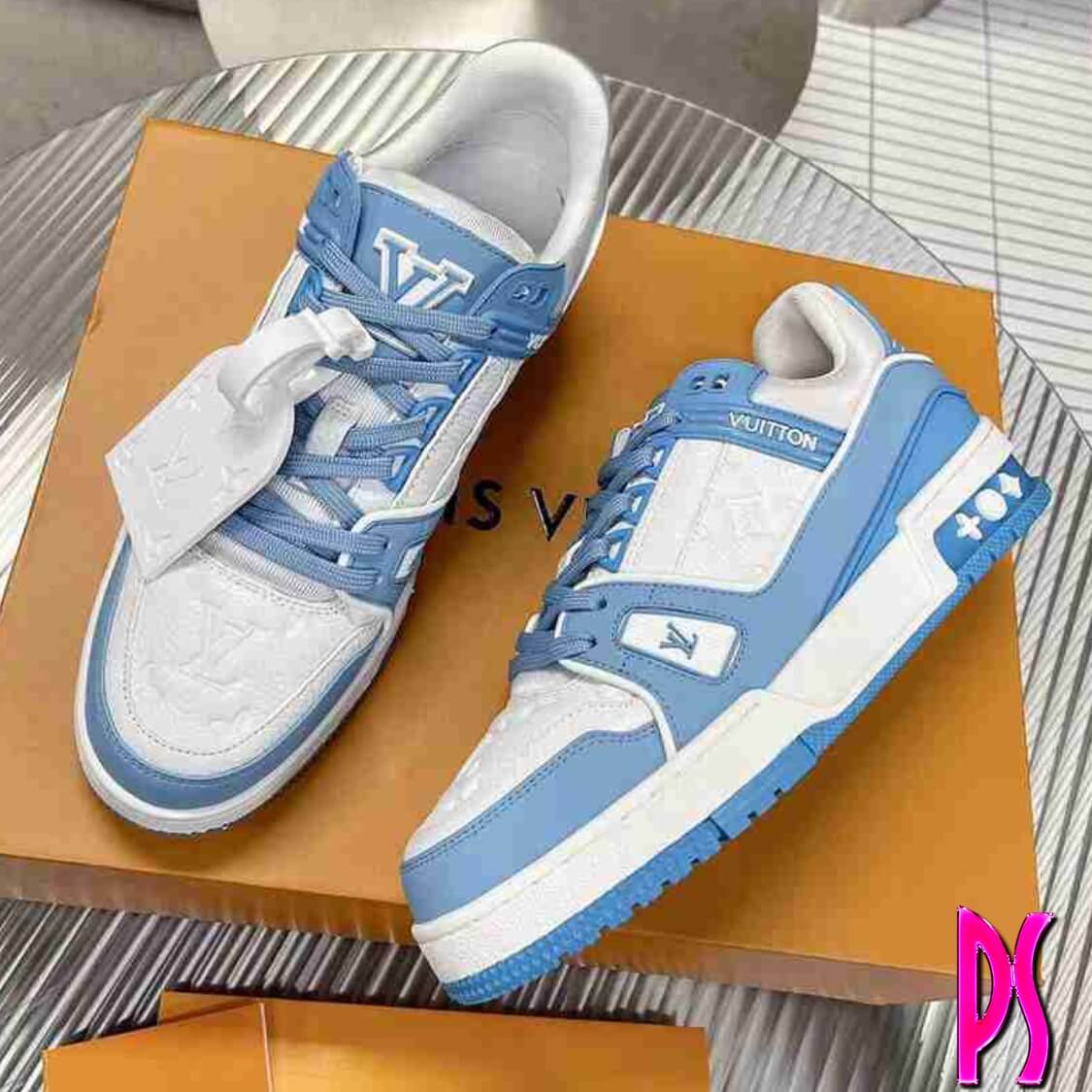Louis Vuitton Trainer Sneaker Sky Blue