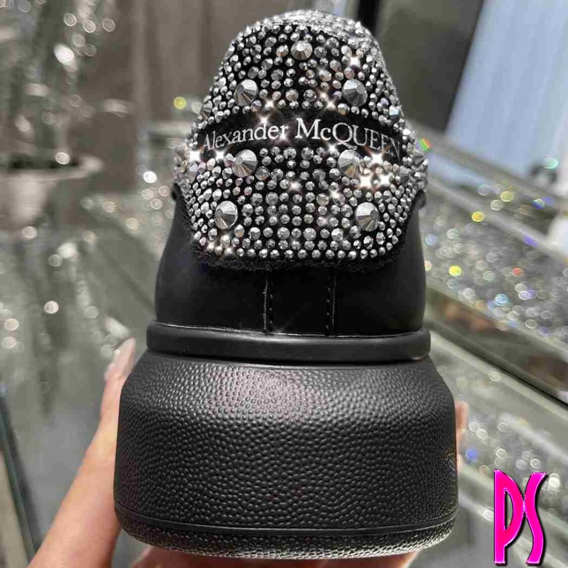 00-Sneakers With Crystals Black