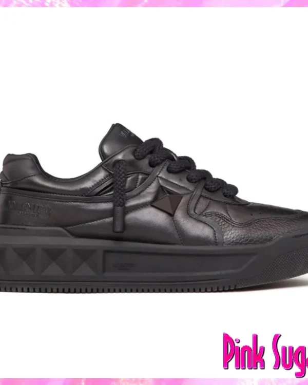 Valentino One Stud XL Low-Top Sneakers Black