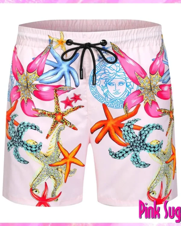 Versace Botanical Print Swim Shorts