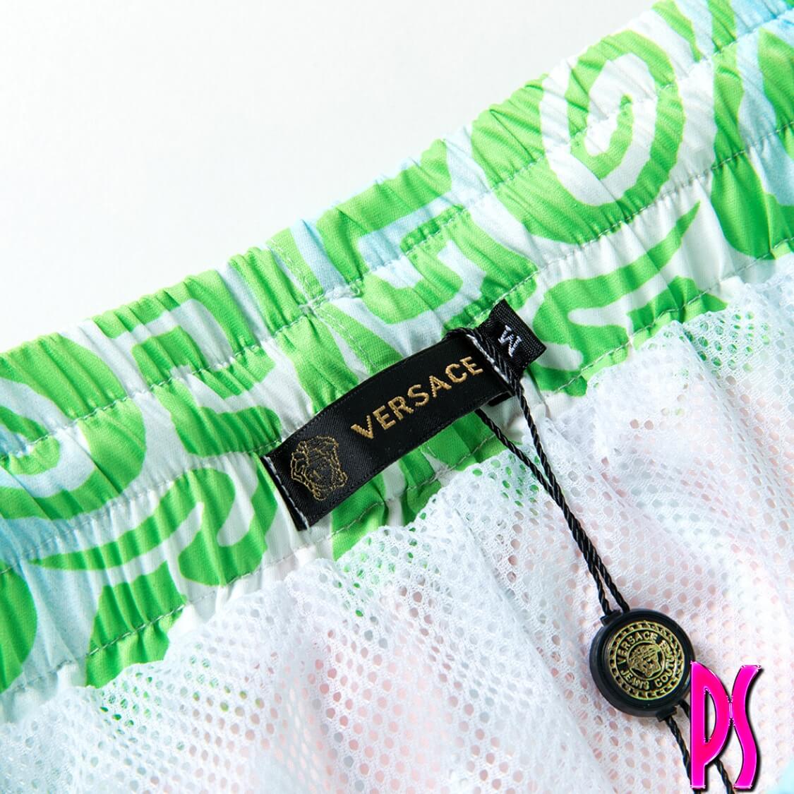 Vintage Medusa Music Swim Shorts Lime