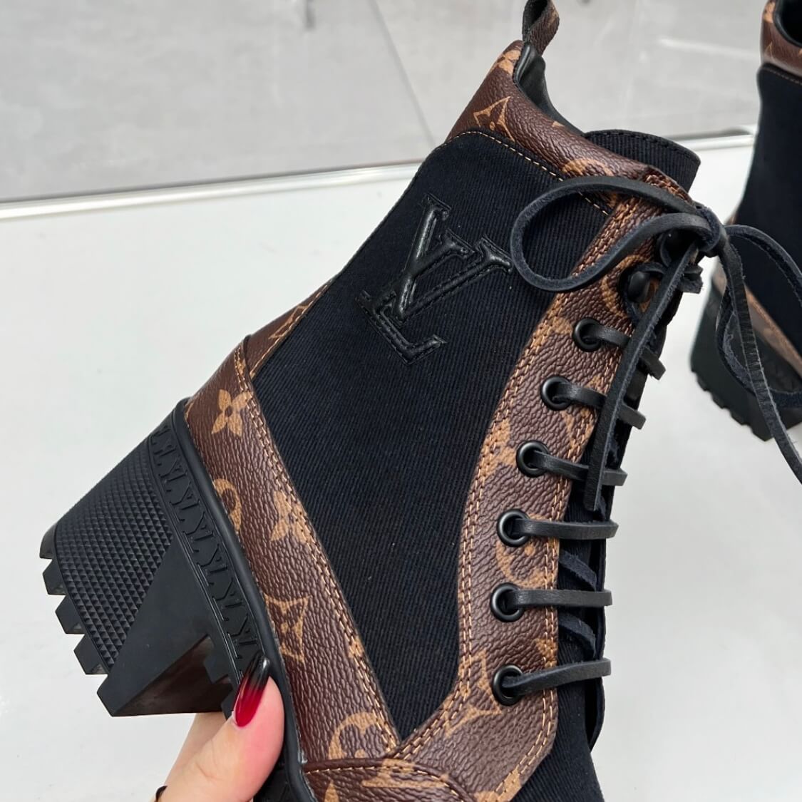 Traction Combat Ankle Boots