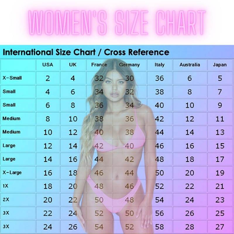 womens size chart