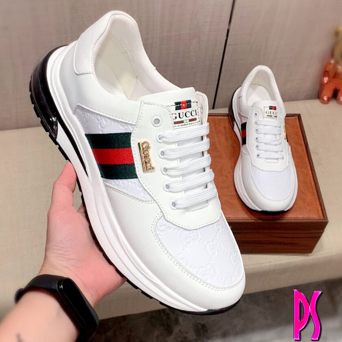Gold Charm Sneakers