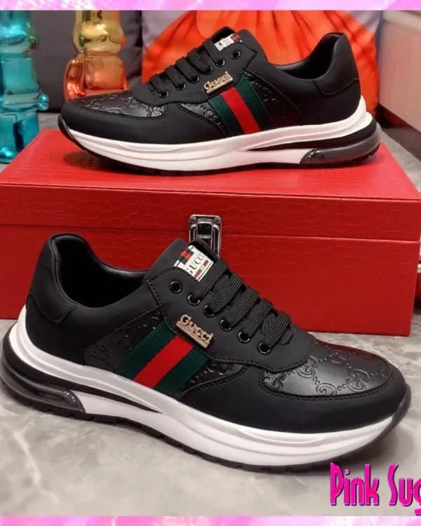 Gold Charm Sneakers In Black