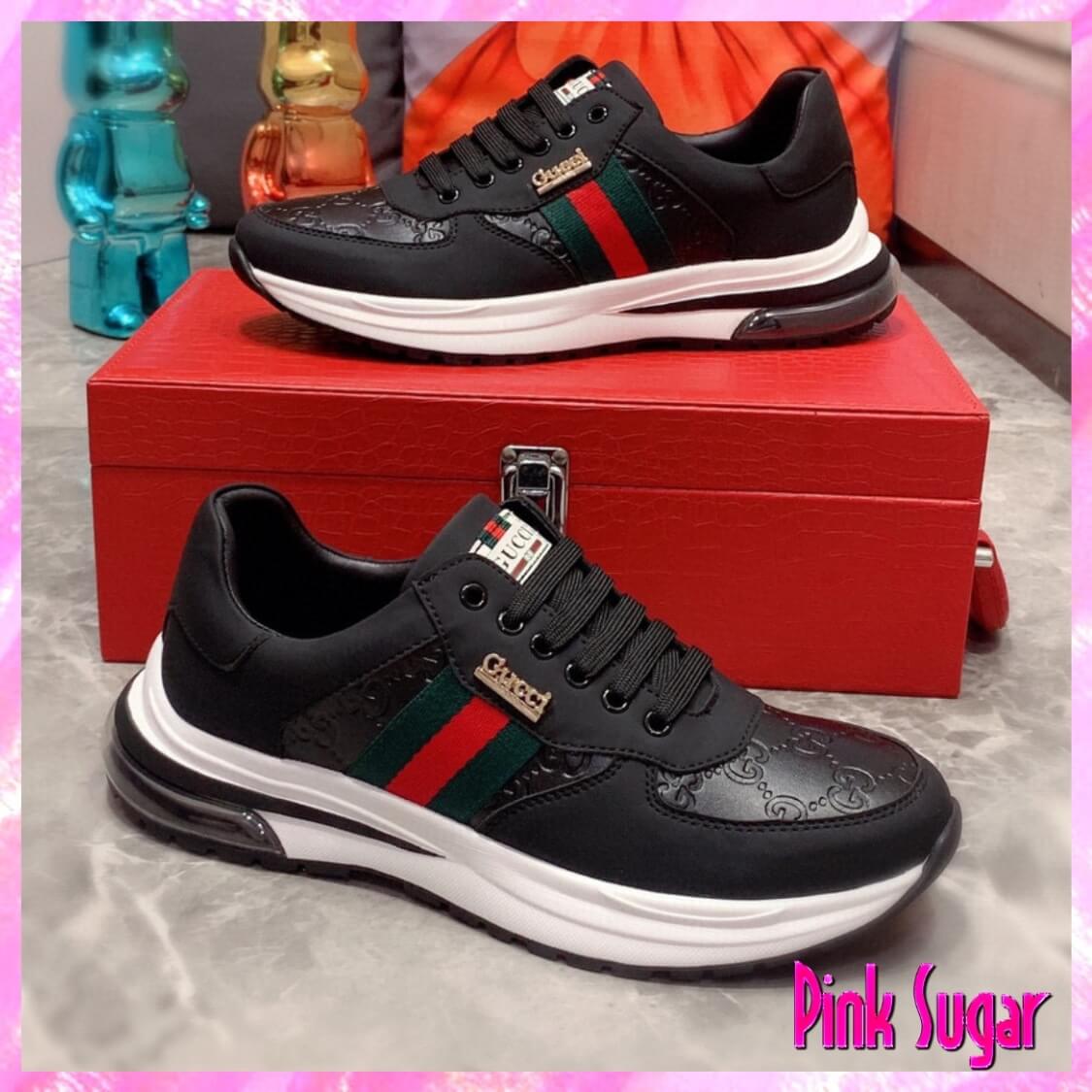 Gold Charm Sneakers In Black
