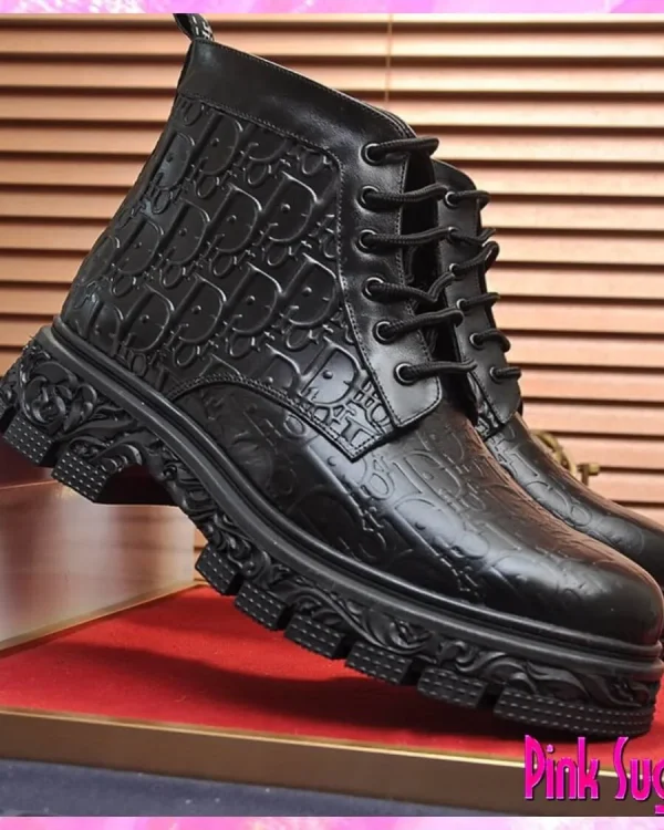 Monogram Boots Black