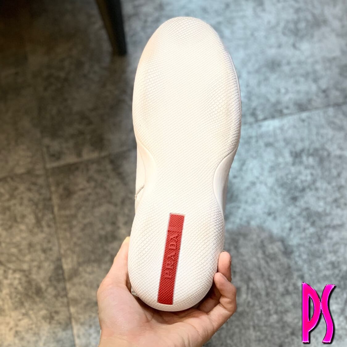 Prada Flat High Top Sneakers
