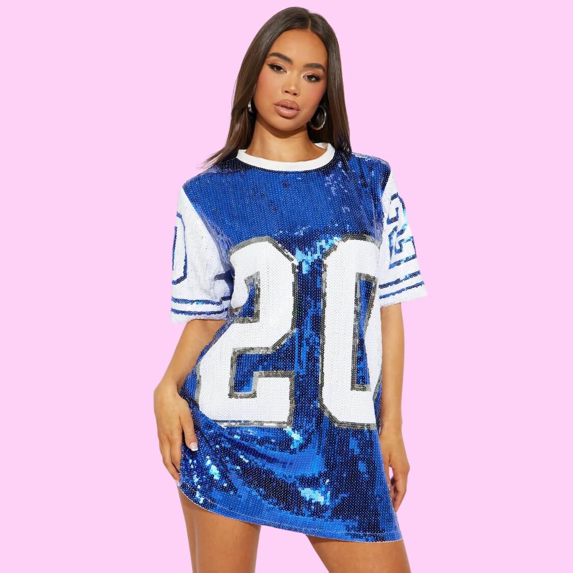 #20 Sequin T-Shirt Dress 