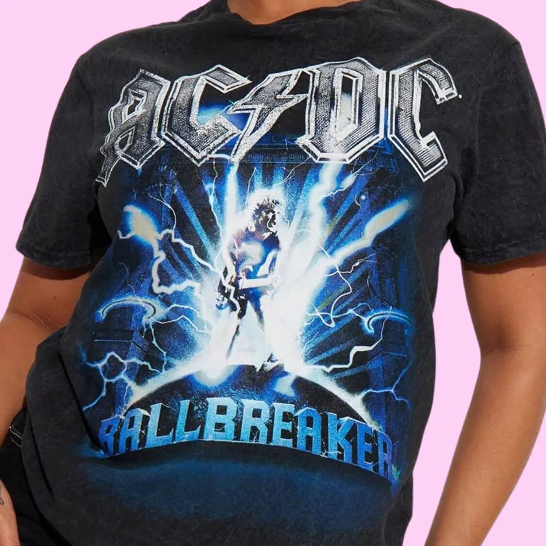 ACDC US Tour Washed Graphic Tee