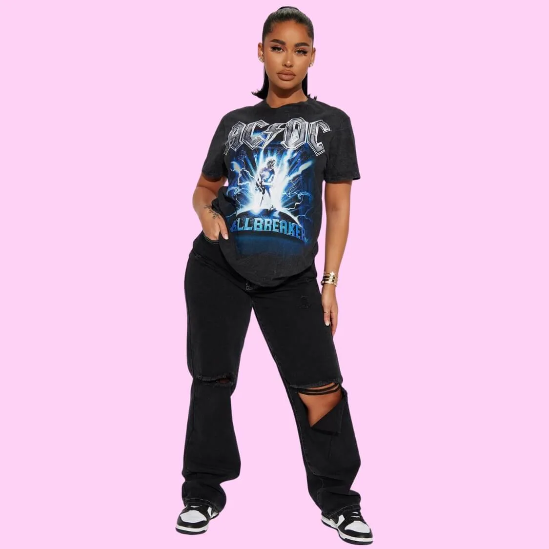 ACDC US Tour Washed Graphic Tee