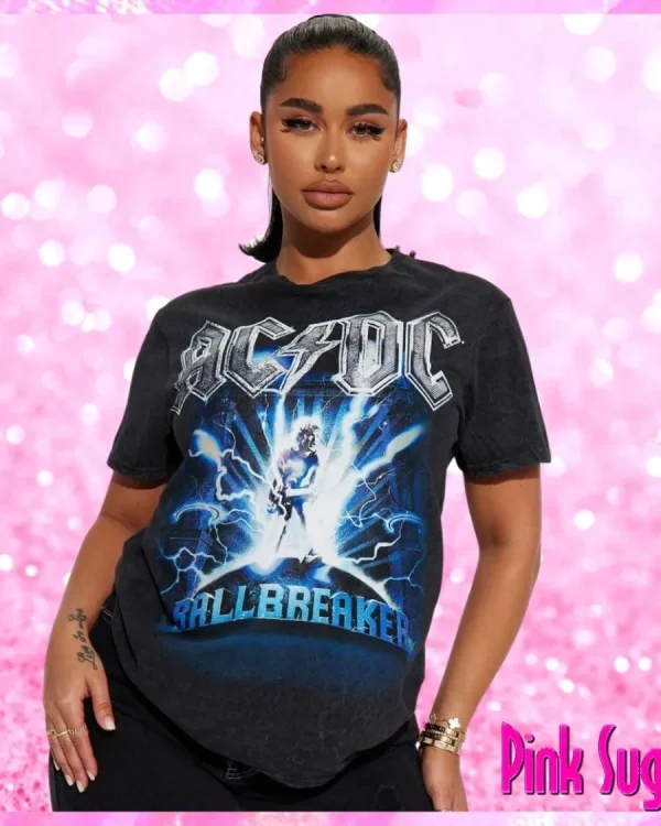 ACDC US Tour Washed Graphic Tee
