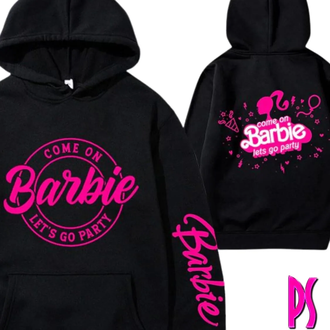 Black Fleece Barbie Hoodie