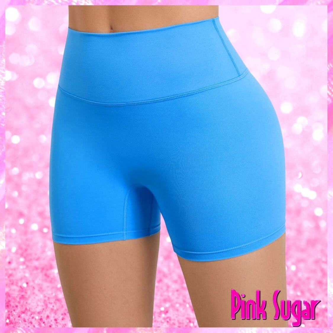 Blue Hot Pants Biker Shorts