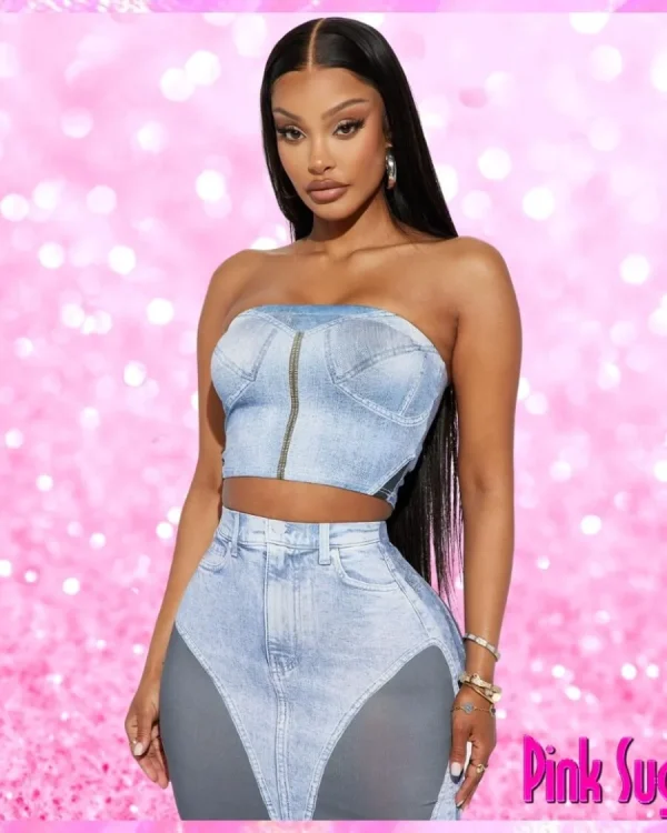 Bodycon Maxi Skirt Set