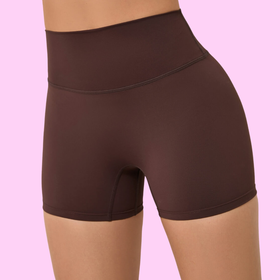 Brown Hot Pants Biker Shorts