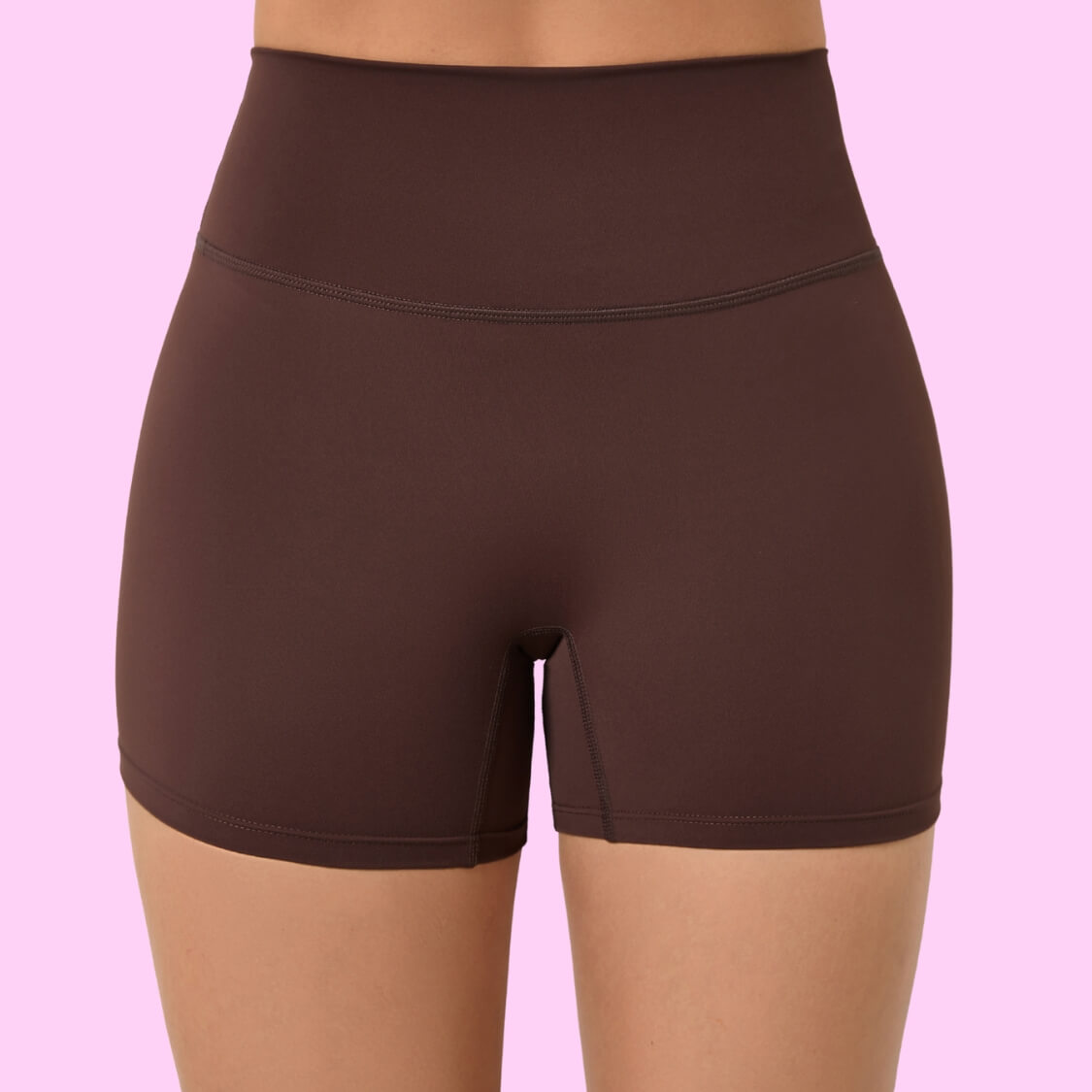 Brown Hot Pants Biker Shorts
