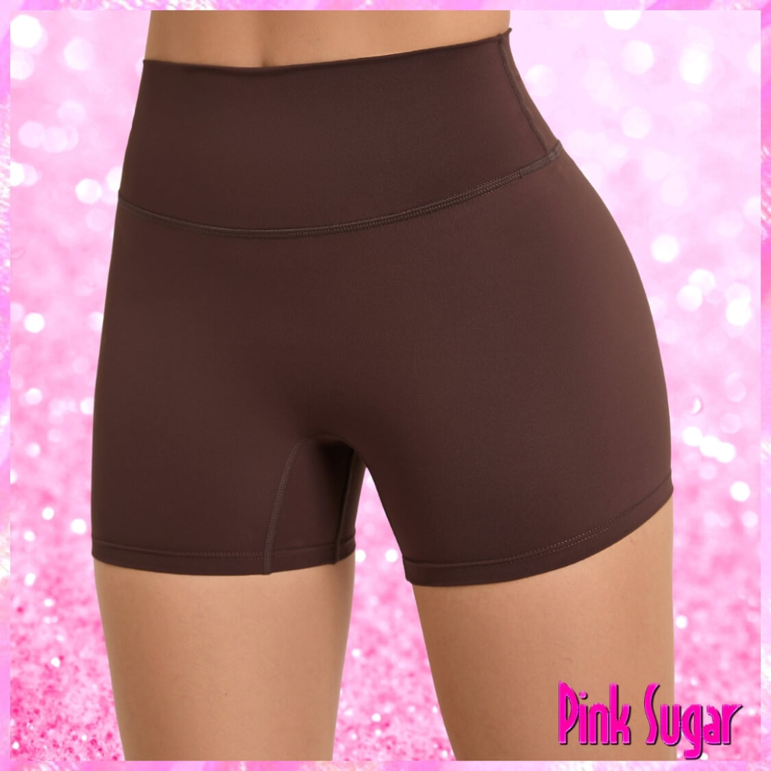 Brown Hot Pants Biker Shorts