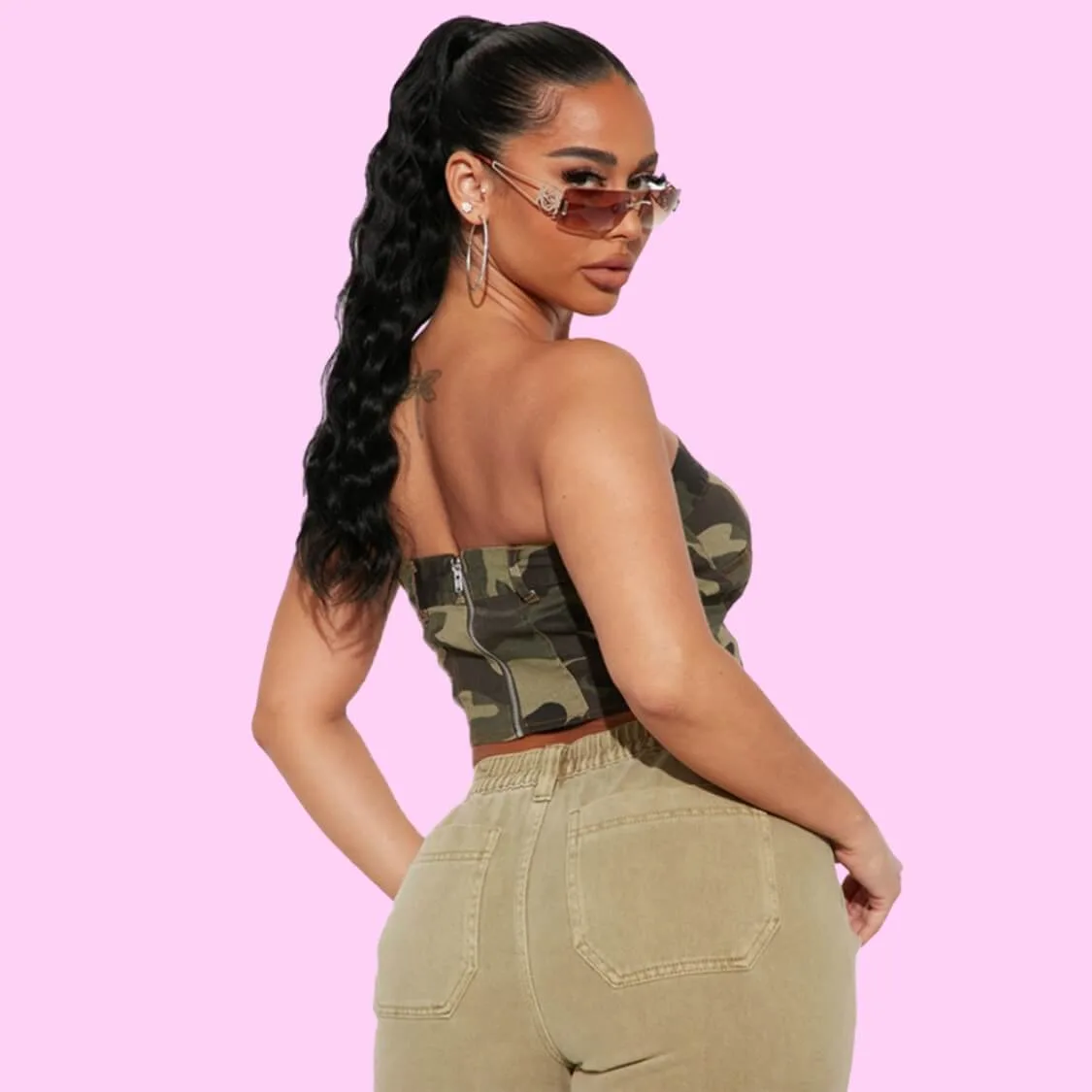Camo Corset Top