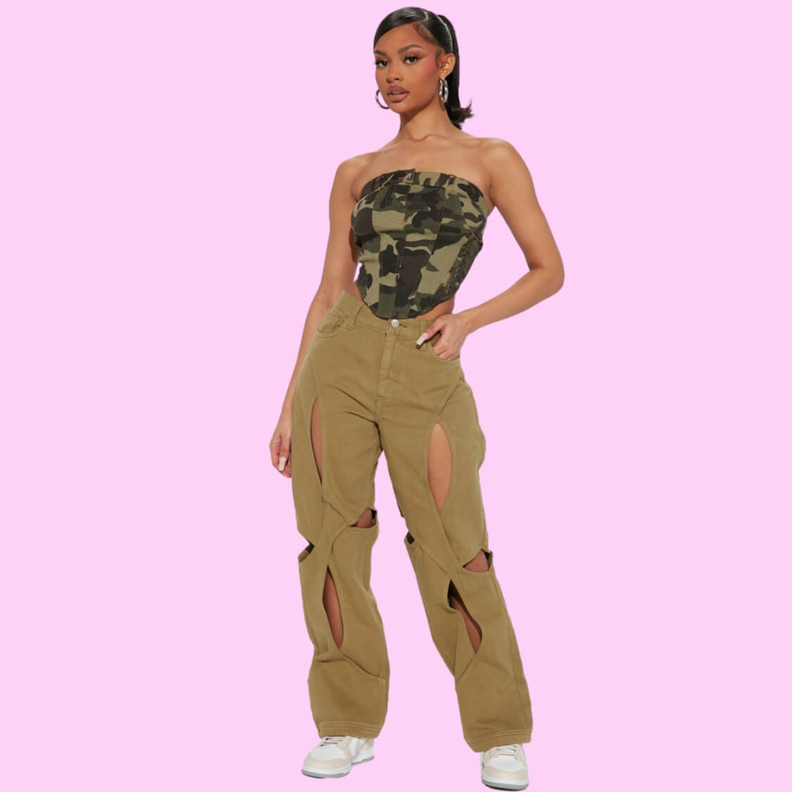 Camo Corset Top
