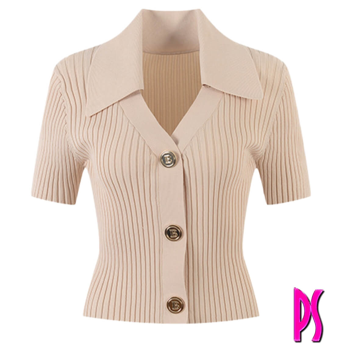 Cardigan Knitted Sweaters Beige 
