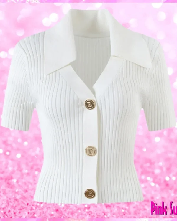 Cardigan Knitted Sweaters White