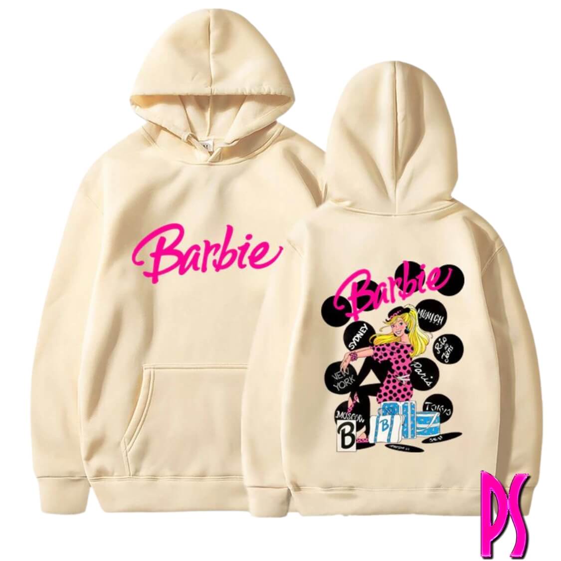 Cream Barbie Hoodie