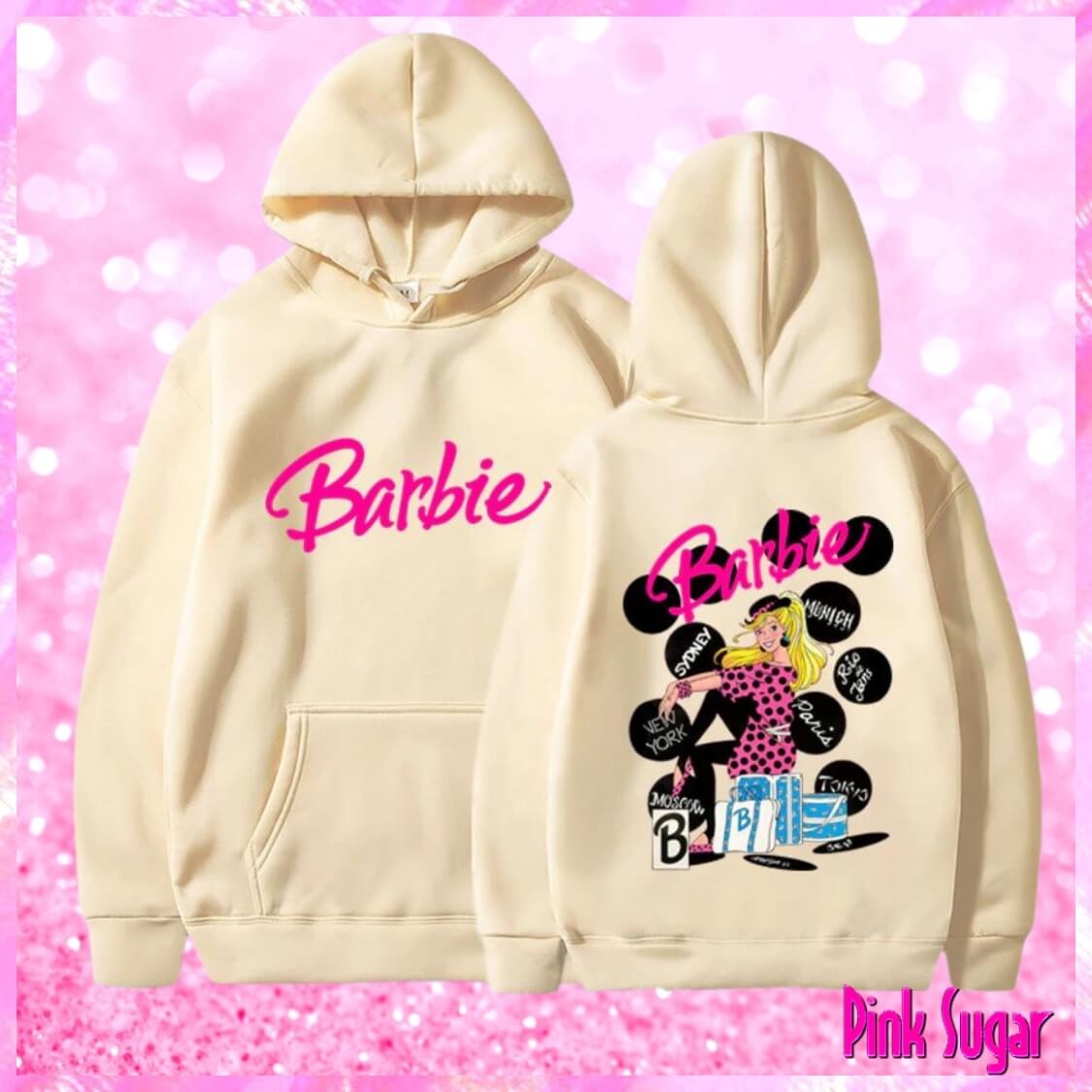 Cream Barbie Hoodie