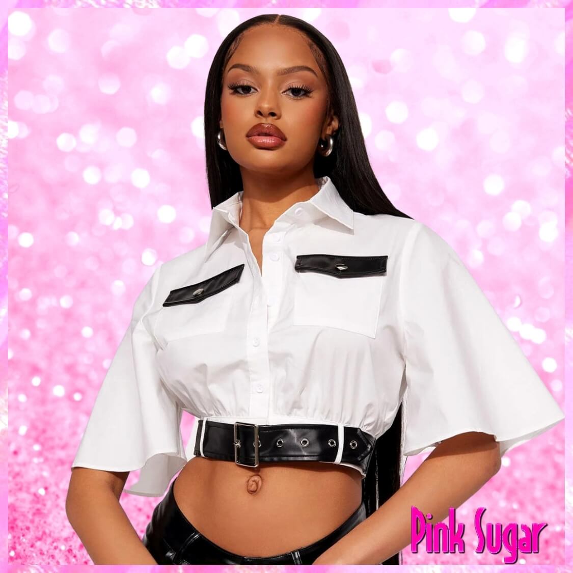 Crop Poplin Shirt