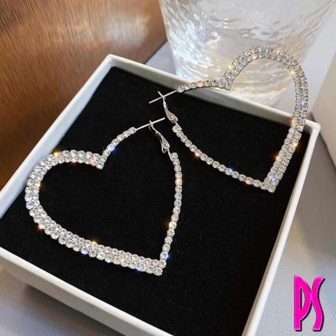 Big Heart Hoop Earrings 