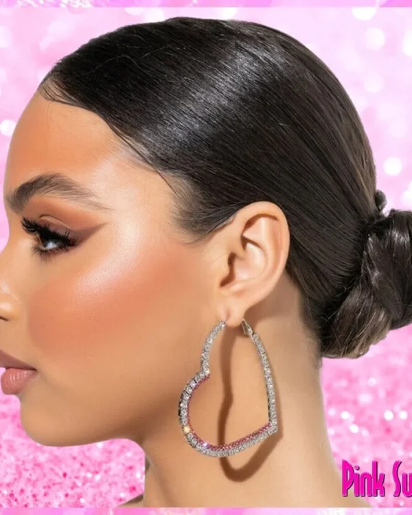 Big Heart Hoop Earrings