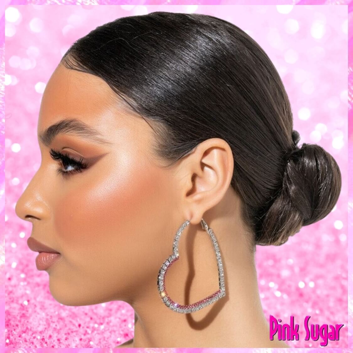 Big Heart Hoop Earrings
