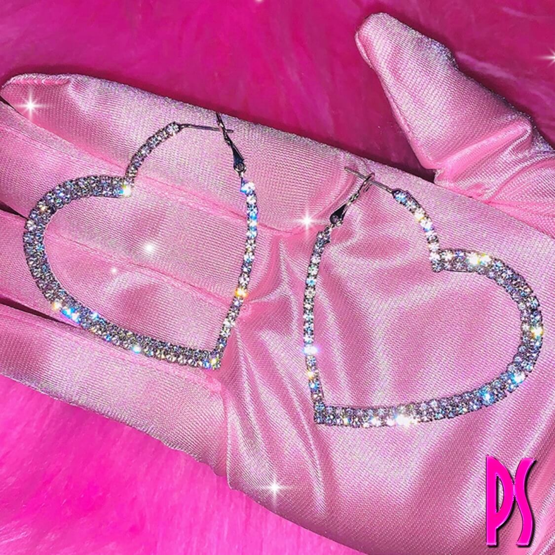 Big Heart Hoop Earrings 