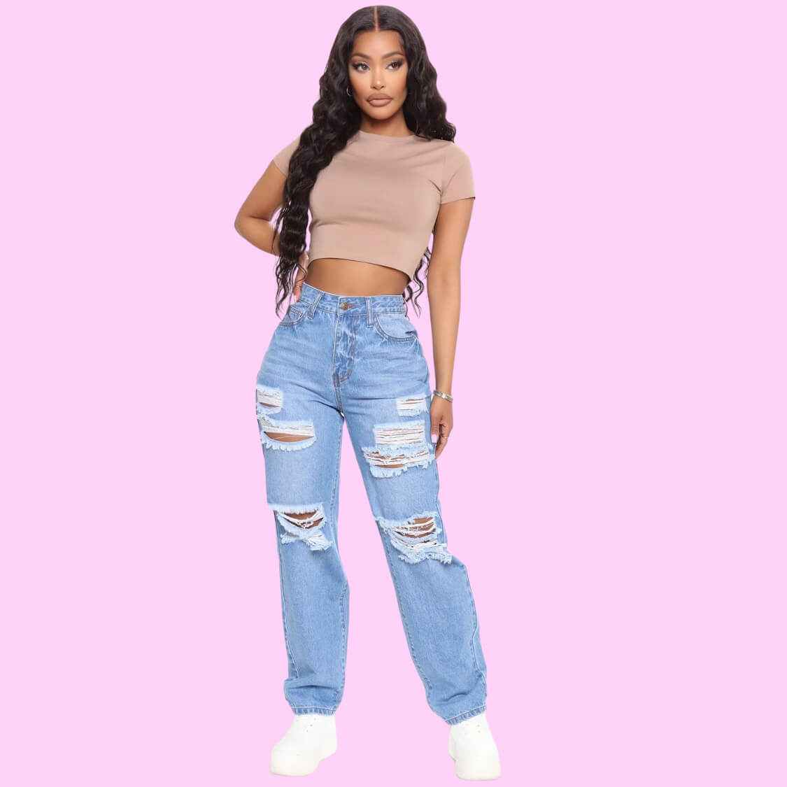 Destroyed Boyfriend Jeans 