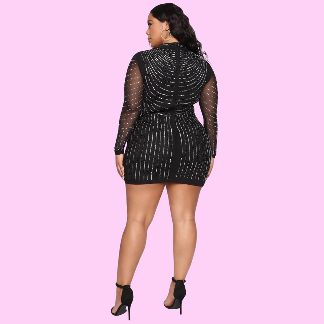 Diamonds Plus Size Mini Dress