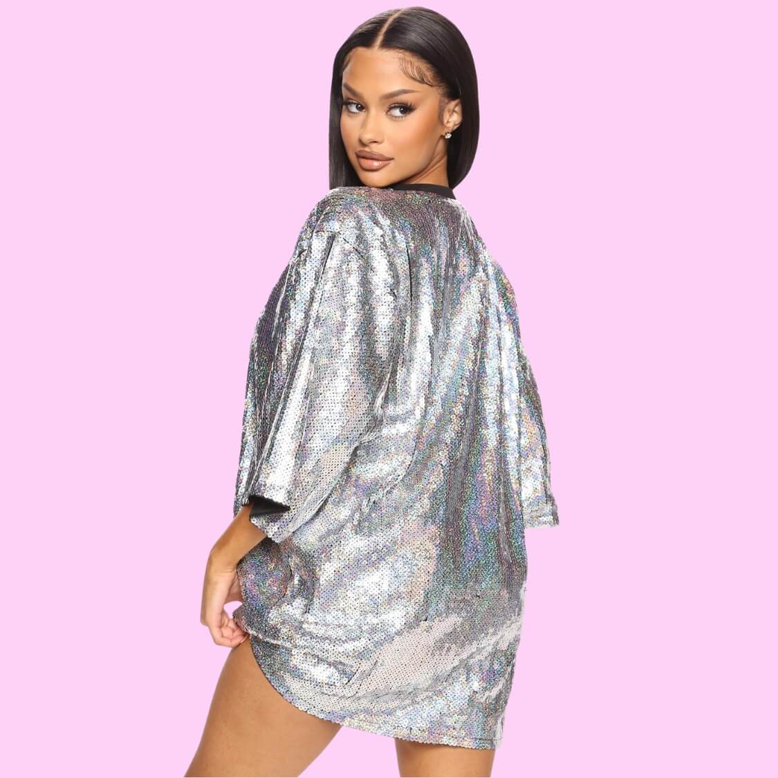 Expensive Sequin T-Shirt Dress