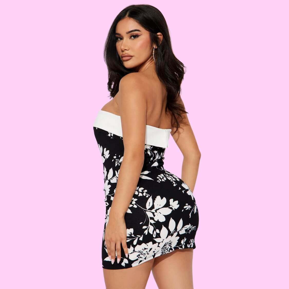 Floral Tube Mini Dress