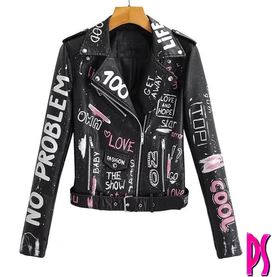 Graffiti Biker Jacket