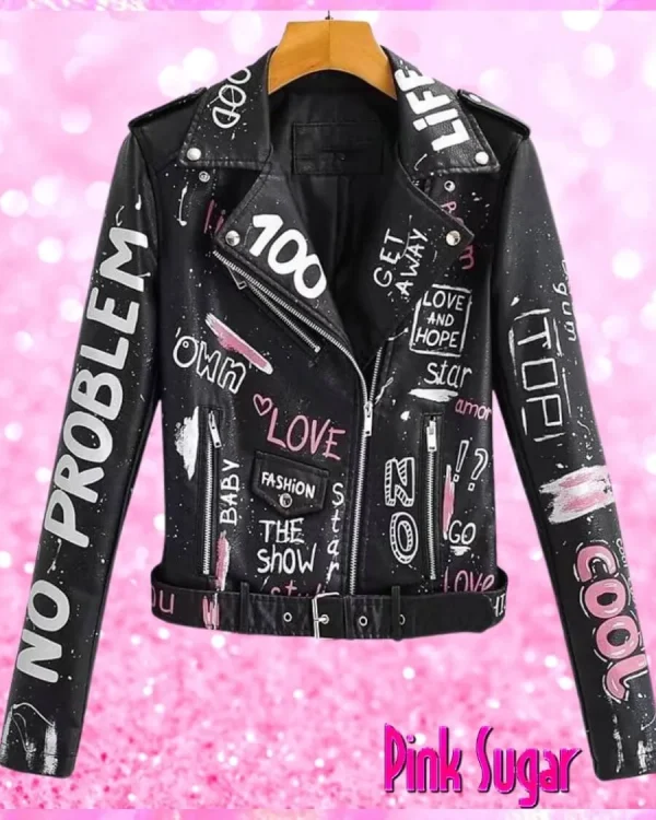 Graffiti Biker Jacket