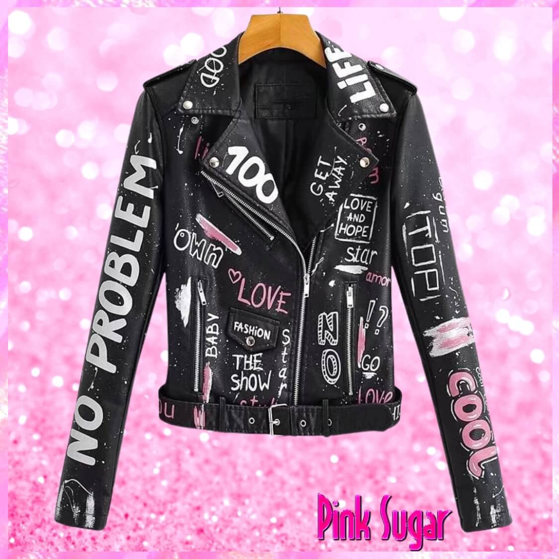 Graffiti Biker Jacket