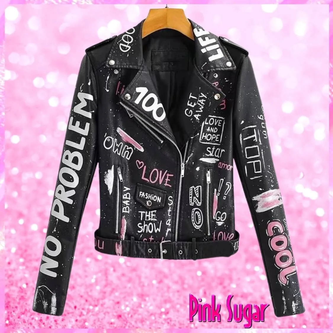 Graffiti Biker Jacket