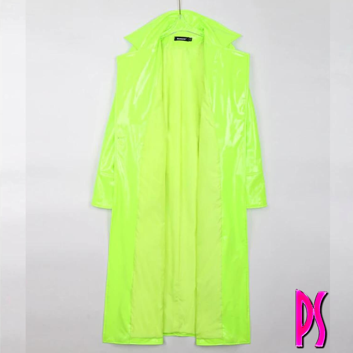 Green Sugar Patent Leather Trench