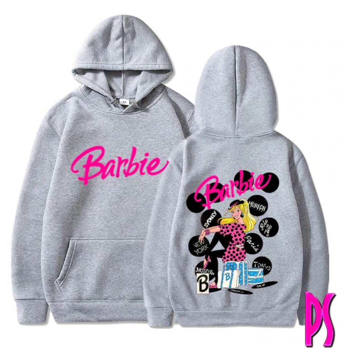 Grey Barbie Hoodie